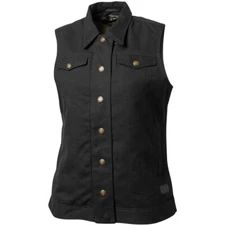 Roland Sands Designs RSD Hayden Motorcycle Vest Black - Women's 2XLarge XXL 2XL