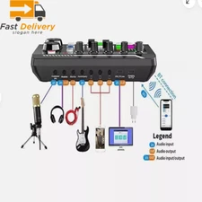 Complete Home Studio Recording Kit Mixer Condenser Microphone for Music Podcast