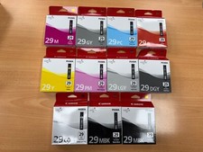 Set of Original Canon PGI-29 Canon Pixma Pro-1 Ink Cartridges