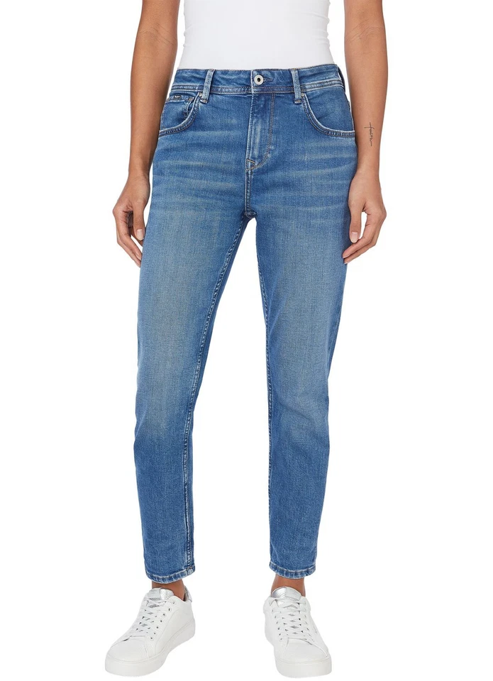 Pepe Jeans Femmes Jeans VIOLET - Coupe Relaxed Tapered - Bleu - Sky Blue Wiser - Photo 1/1