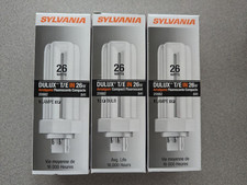  2 Sylvania 20882 CF26DT/E/IN/841/ECO 26W T4 CFL 4pin G24q-3 Triple Tube Bulb