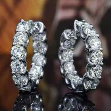 2.51Ct 14k White Gold Plated Round Cut Lab Cr...