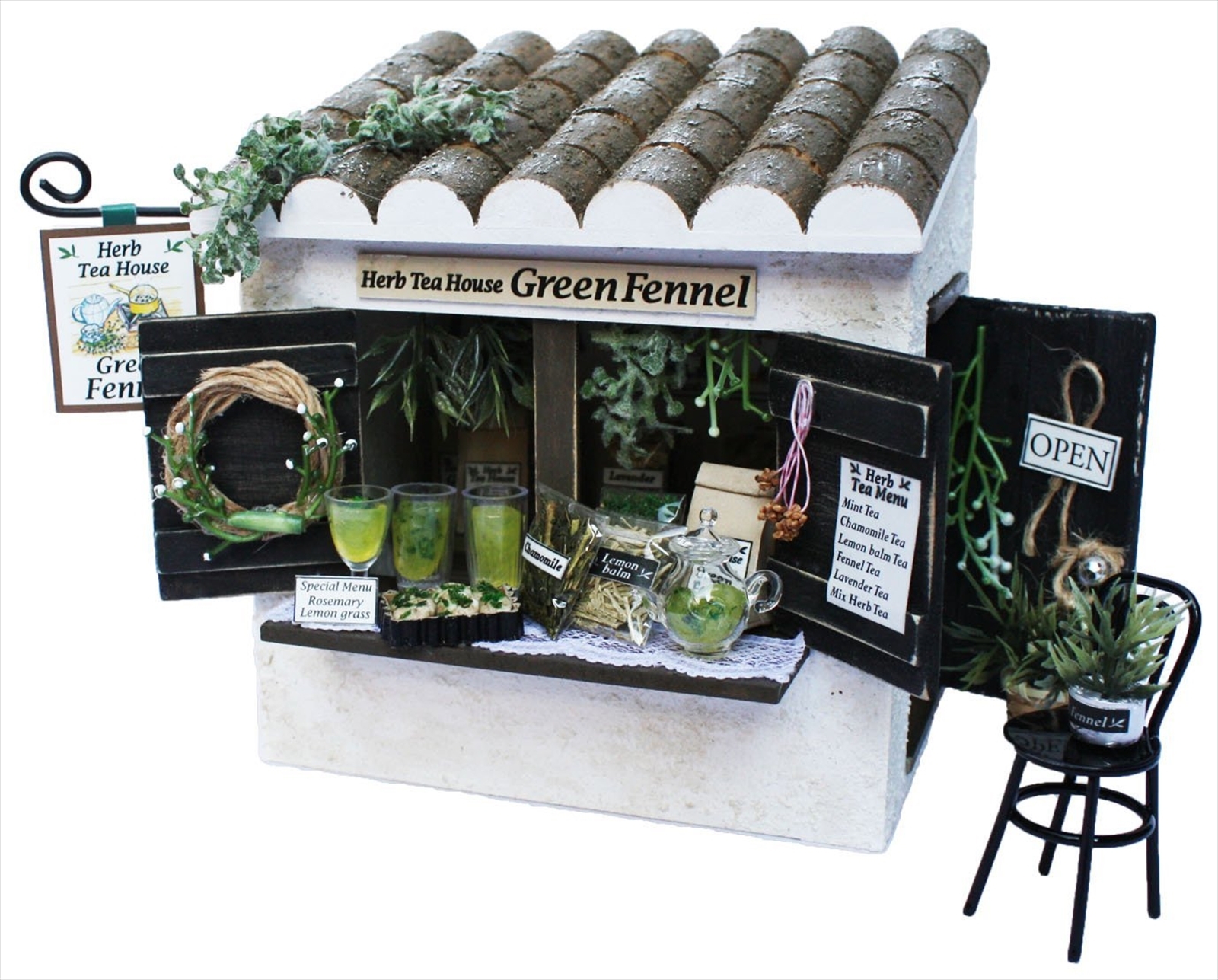 Набор для миниатюрного кукольного домика ручной работы Billy Cottage Kit Магазин травяного чая 8723