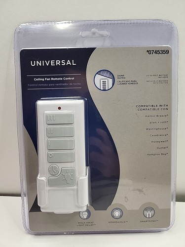 Universal Ceiling Fan Remote Control Walk Away Light Delay SmartSync #0745359 - 第 1/4 張圖片