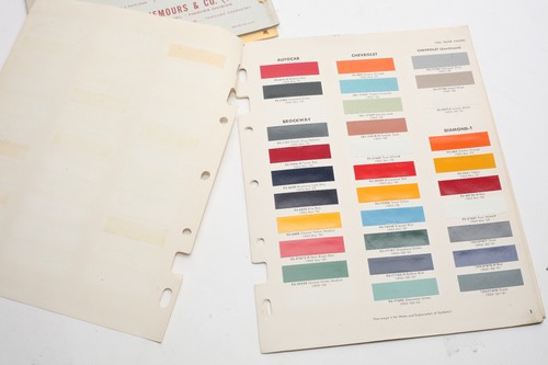 LOT: DuPont Automotive Refinishing Paint Color Chips TRUCK 1961 1960 1959 Dulux - Picture 7 of 15