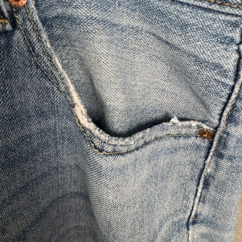 Levi's 550 pantaloncino jeans dritto uomo 36 blu cotone denim 5 tasche vestibilità rilassata - Foto 8 di 9