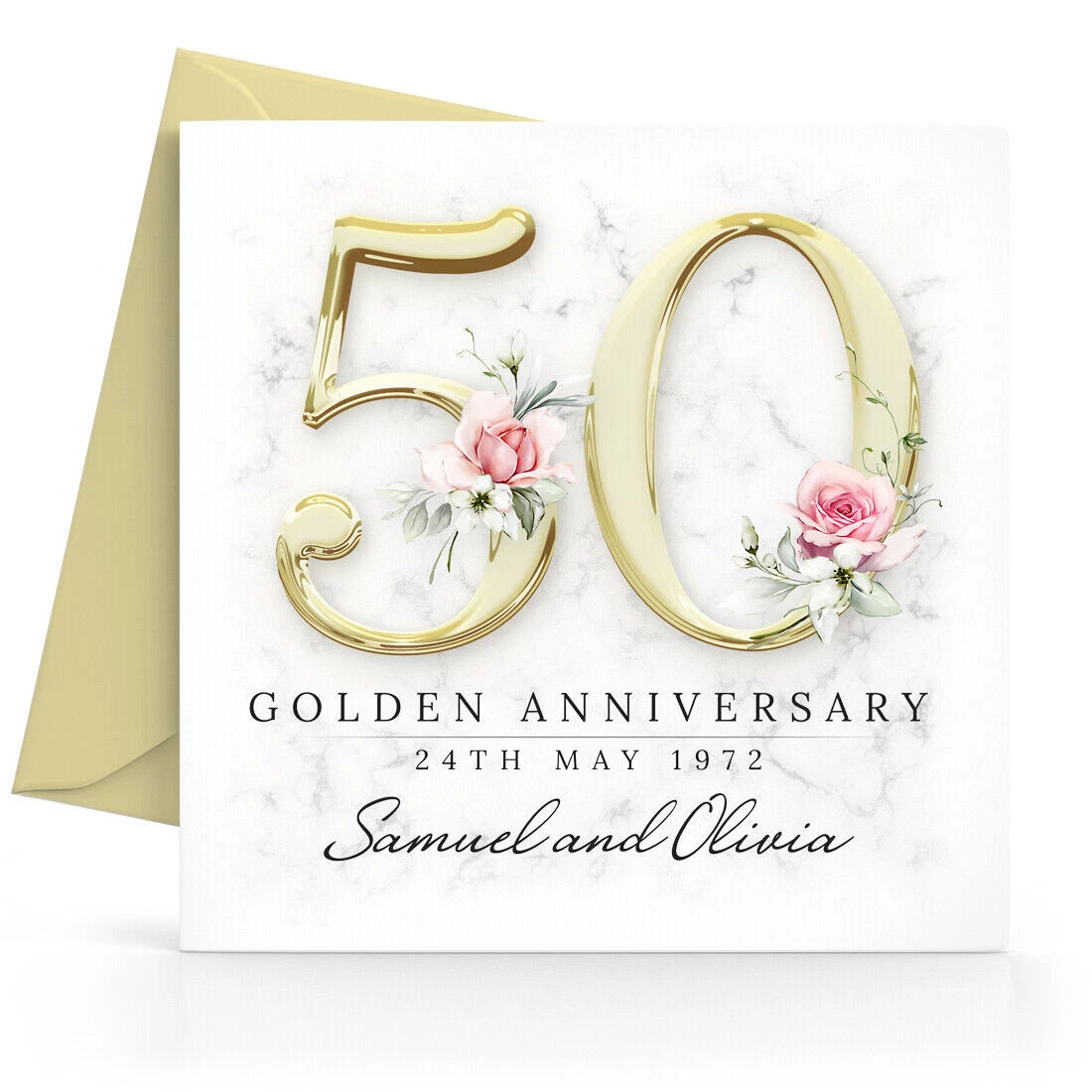 Wedding anniversary cheap gold