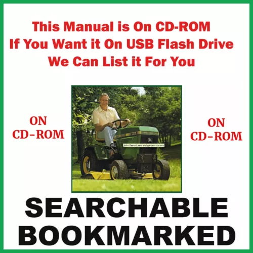 John Deere 317 Hydrostatic Tractor Operators Owner User Instruction Manual CD