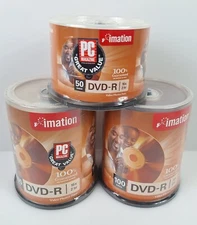Imation DVD-R 16X 4.7GB 120Min 250 Discs Blank Media Recordable CD Lot NEW