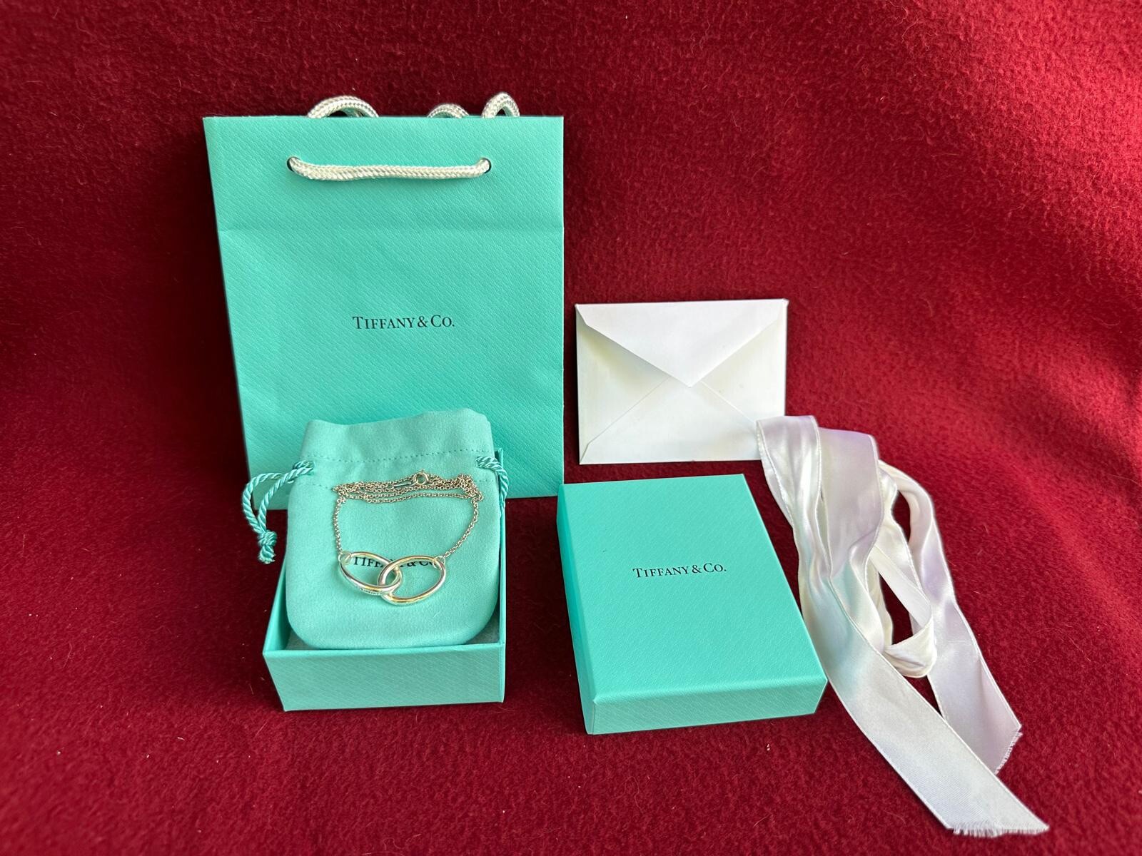 TIFFANY&Co. Necklace Elsa Peretti Double loop Silver 925 | eBay