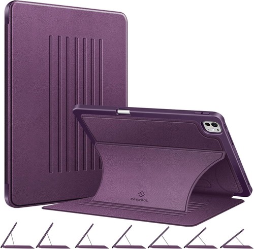 Stand Case for iPad Pro 13-inch M4 2024 Rugged Soft TPU Cover with Pencil Holder - Picture 11 of 14