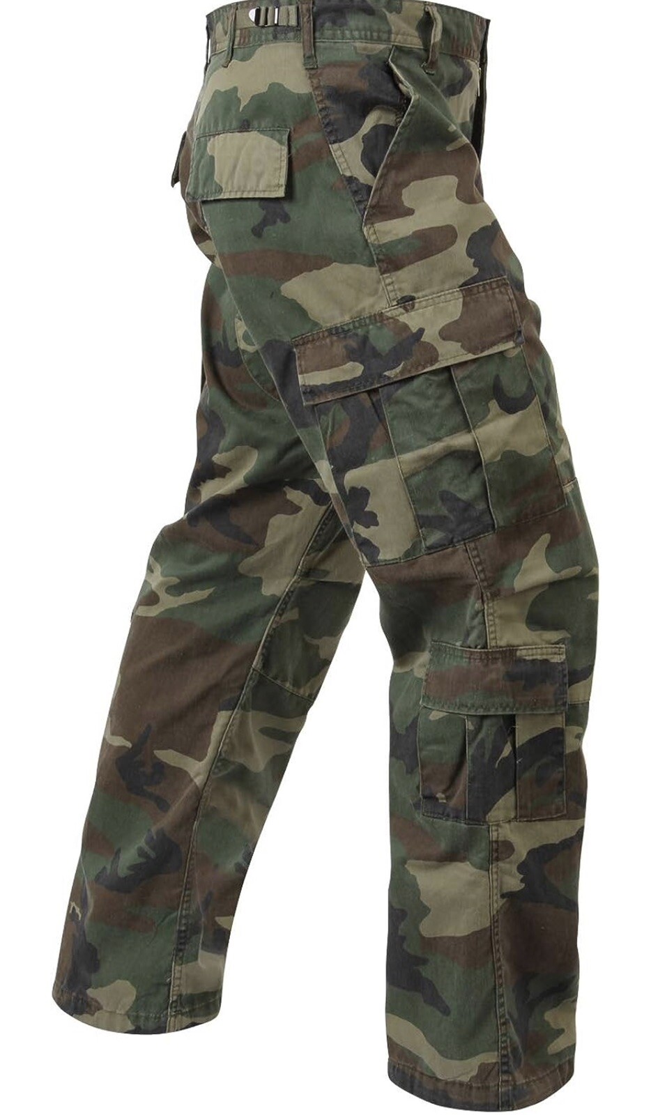 Rothco Vintage Camo Paratrooper Fatigue Pants 8 Pocket Cargo Woodland Camo
