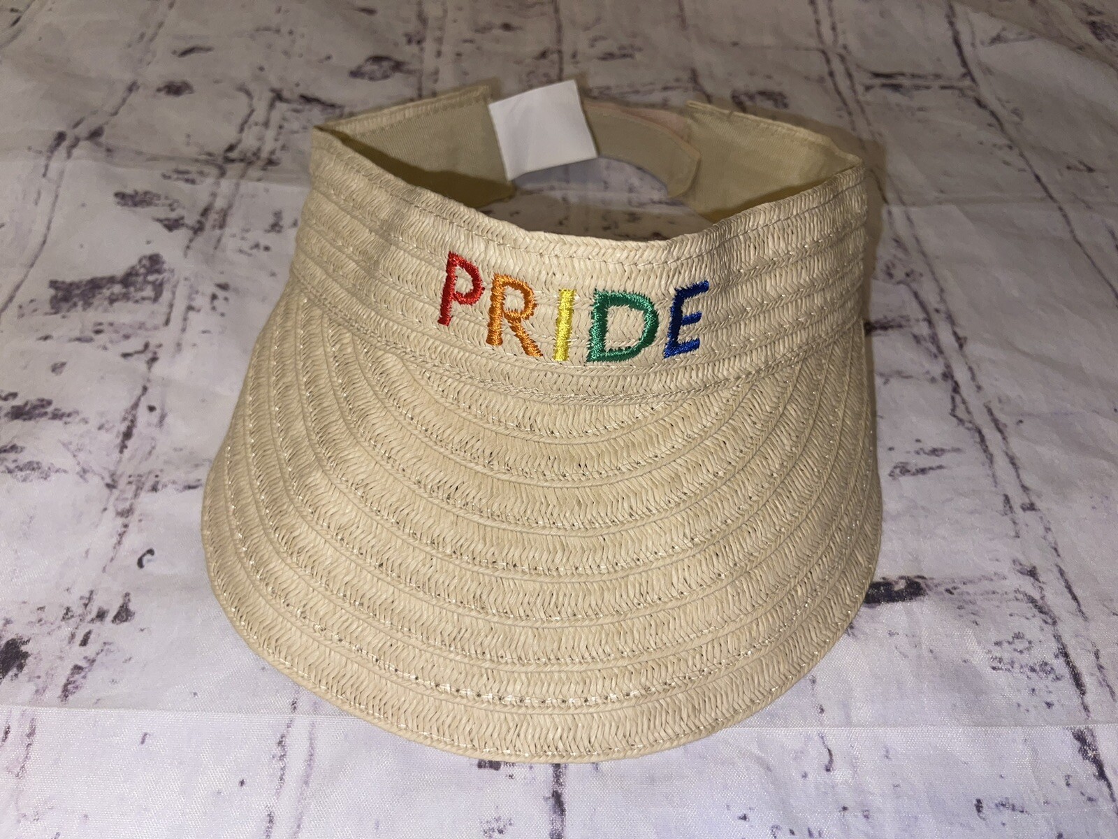 Pride Straw Hat Visor - image 1