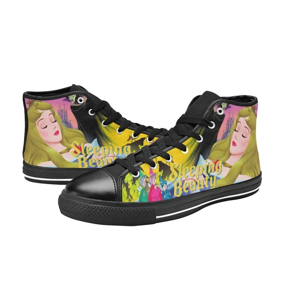Sleeping Beauty High Top Shoes Sneakers