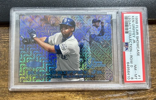 Ken Griffey Jr.1998 Flair Showcase Legacy Collection Row 0 /100 PSA 8 NM-MT #1