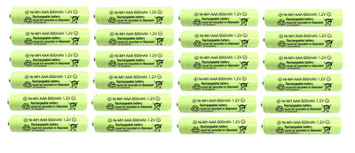 24-PCS 1.2V AAA 600mAh Ni-Mh Rechargeable Batteries NiMh Solar Lights D24