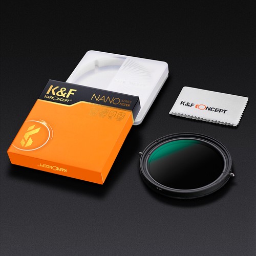 K&F Concept 67/72/77/82mm Variable Fader ND2-ND32 CPL Polarizer Filter No X Spot - Picture 31 of 39