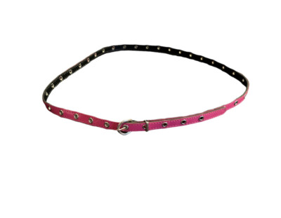Girls Thin Retro 80 s 90 s Pink Star belt