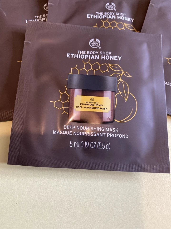 the body shop mask Ethiopian Honey Deep Nourishing Mask 5ml sample X 5 - Image 2 of 3