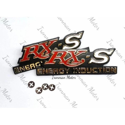 Complete Set Of Emblem Tank / Battery / Fork For Yamaha RXS RX115 - Picture 2 of 4