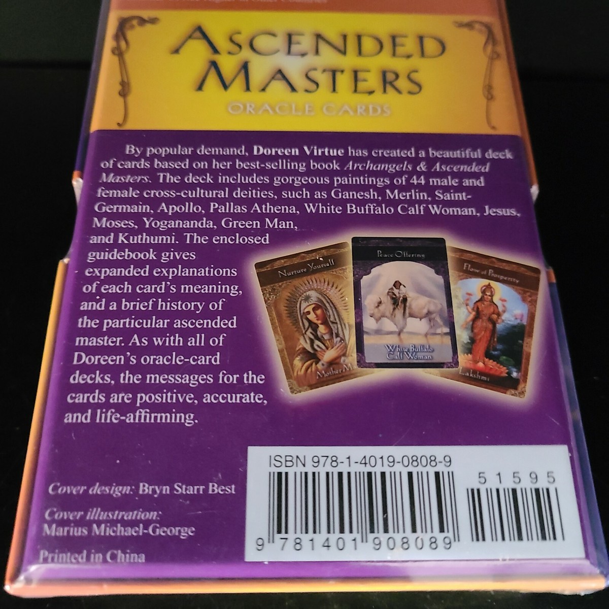 美品ASCENDED MASTERS オラクルカード Doreen Virtue Doreen Virtue Ascended Masters Oracle Cards 44 Card Deck