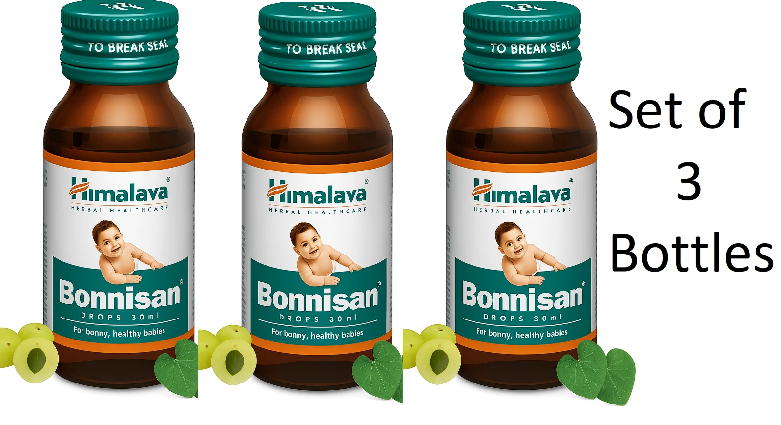 Himalaya Bonnisan Drops 30 ml x 3 | Baby Digestive & Colic Relief | Fast Ship