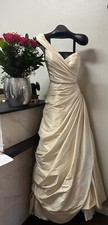 Wtoo Watters Wedding Dress Style Mermaid Long Formal Ivory Size 6 Off Shoulder