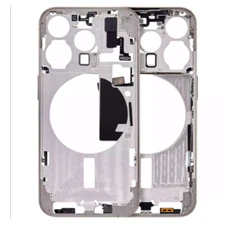 Mid-Frame Housing With Power And Volume Button Compatible For iPhone 15 Pro (Int