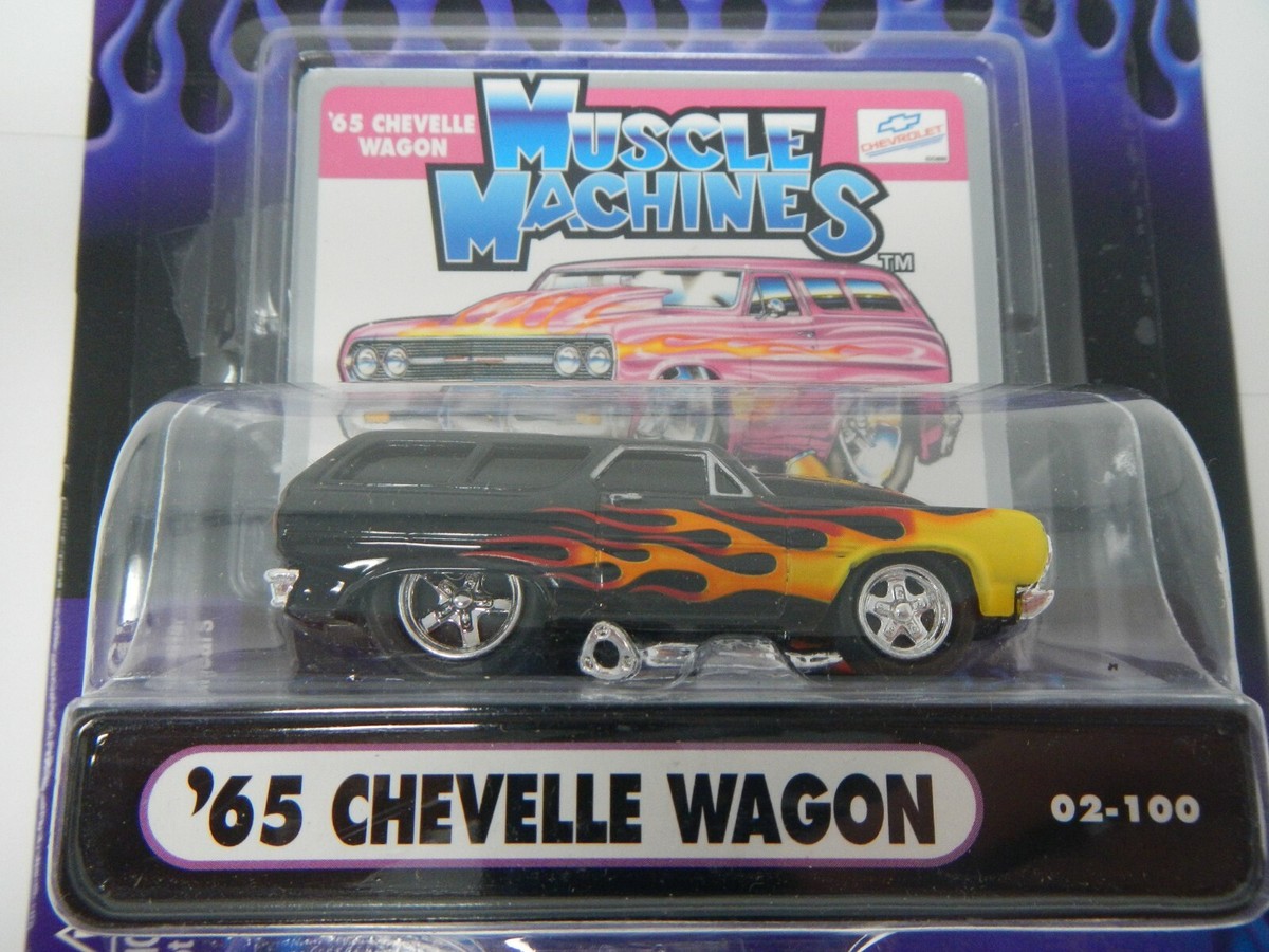 3台セットMUSCLE MACHINES　 65CHEVELLE WAGON Lamley Daily: Muscle Machines '65 Chevelle Wagon 1:18