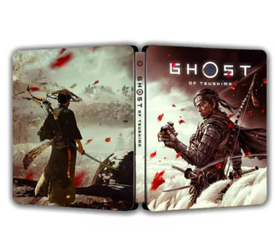 PS5 Ghost Of Tsushima  Hard Steel Book Case cover (NO CD INCLUDED)  case only