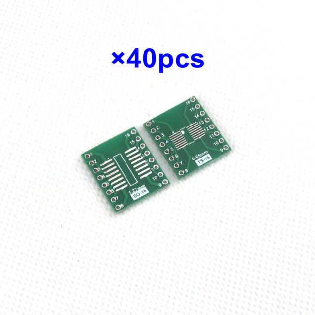 40pcs SO SOIC SSOP16 to DIP16 IC Adapter sop16 socket test experiment board SMD