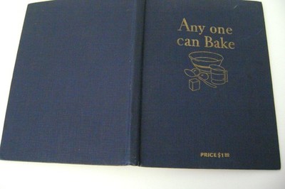 Vintage Anyone Can Bake 1929 Hardcover Cookbook By Royal Baking Powder Co