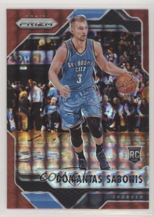 2016-17 Panini Prizm Mosaic Red Domantas Sabonis #25 Rookie RC 14pi