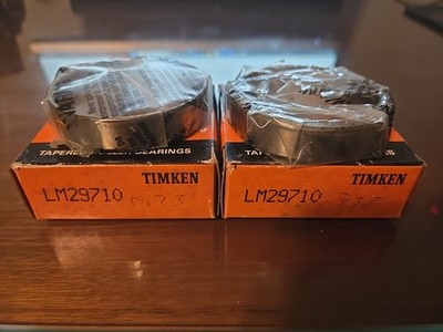 2- Genuine Timken LM29710 Tapered Roller Bearings Cup NEW *FREE SHIPPING*