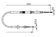 Bremsseil Seilzug Feststellbremse BOSCH 1 987 477 959 für AUDI ALLROAD 4B2 4BH