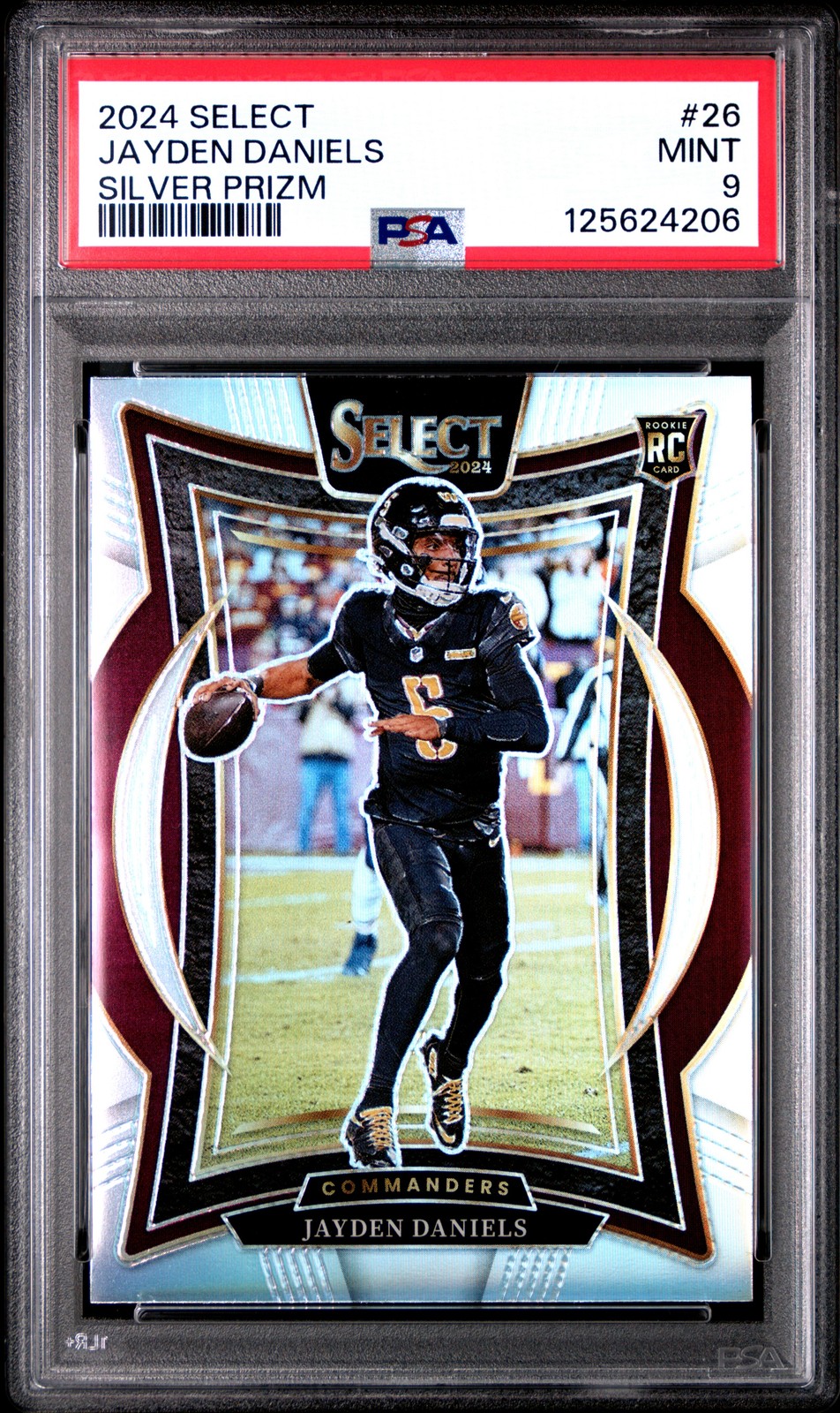 2024 PANINI SELECT SILVER PRIZM #26 JAYDEN DANIELS PSA 9