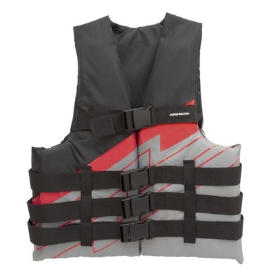 Airhead Bolt Life Vest Blue Adult Large XL Type III Coast Guard Approved PFD