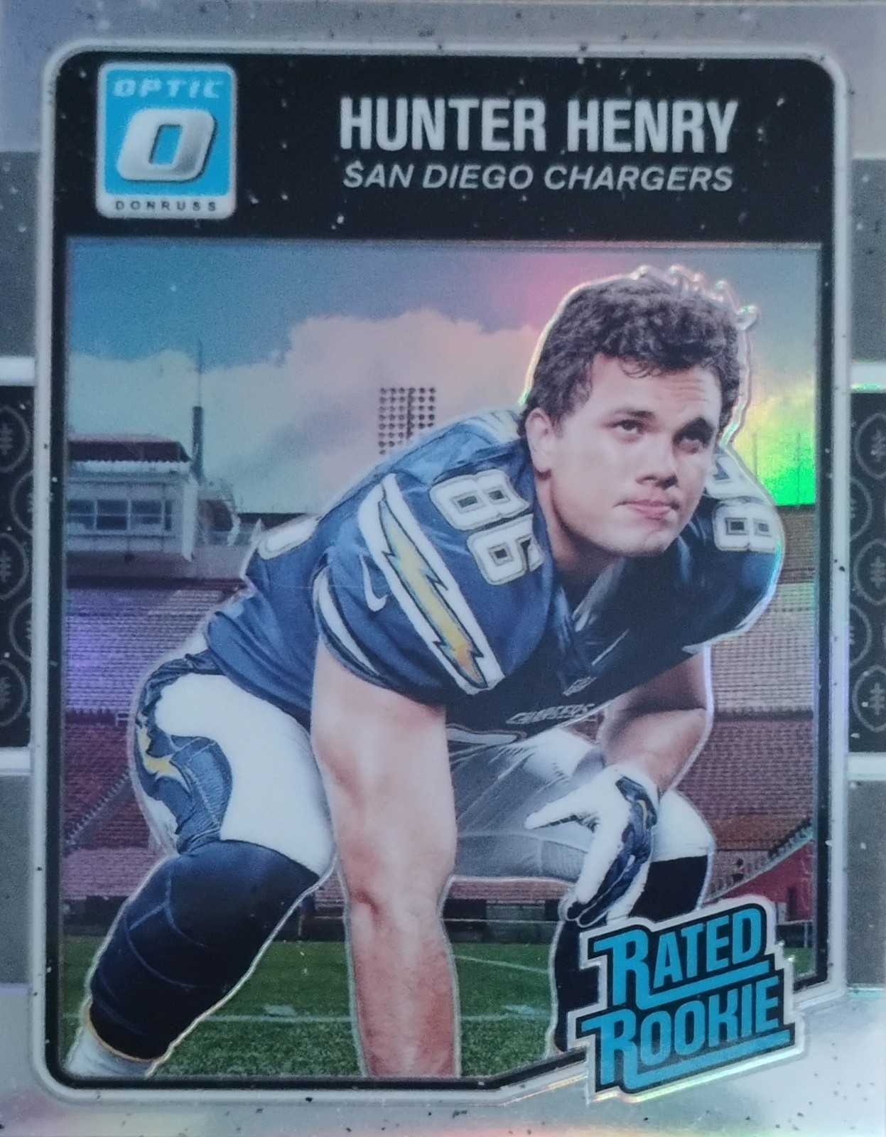 2016 Donruss Optic #169 Hunter Henry Holo