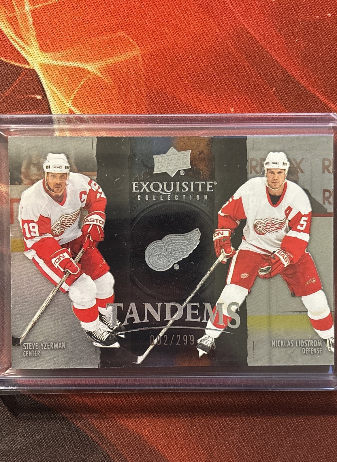 2024-25 UD Black Diamond - Tandems Steve Yzerman, Nicklas Lidstrom #ET-YL /299