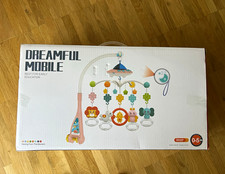 Babybett-Mobile Musik Tiere mehrfarbig mit Ha...