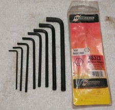 Bondhus Tamper Resistant Security Hex L Wrench Set SAE 3/32-3/8 USA MADE 48332