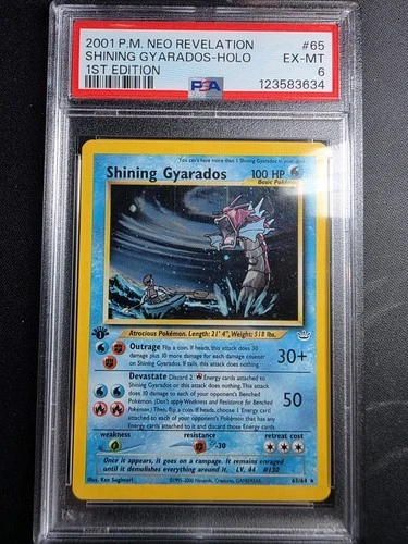 1stt Edition Shining Gyarados 65/64 PSA 6