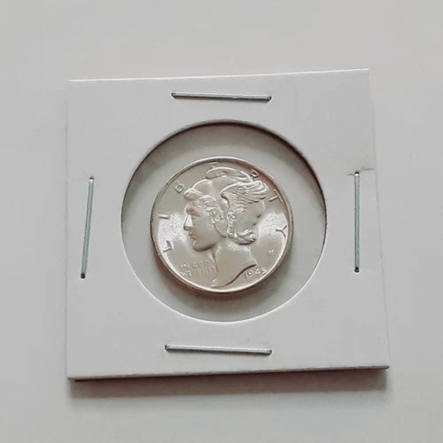 BU Blazer 1945 MICRO S Mercury Silver Dime Better Date Nice Coin!!! J510