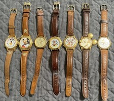 Lot Of 7 Vintage Mickey Mouse Disney Watches....
