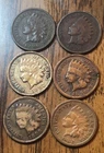 Indian Cents 1906,1896,1892,1896,1899,1882 Get (6) Actual Penny’s Nice B303