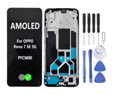 OLED LCD Display Touch Digitizer Assembly For OPPO Reno 7 SE 5G PFCM00 W/Frame