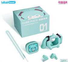 Anime Miku LCD Bluetooth Headphones Touch Screen Android Hatsune Earbuds New