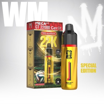 MegaBar 22K E-Zigarette Vape Big Puff TDP konform Prefilled Pod 20mg