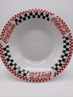 Gibson Coca-Cola 8" SET OF 4 Checkered  RED BLACK WHITE Cereal BowL VTG  1996