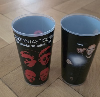 2 × Die Fantastischen Vier Konzertbecher  FANTA 4  - trinkbecher  0,5  Füllmenge